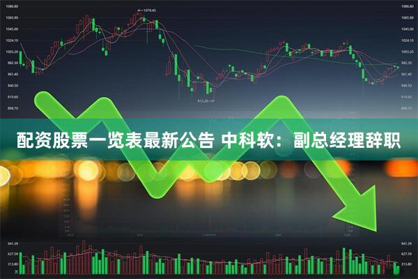 配资股票一览表最新公告 中科软：副总经理辞职